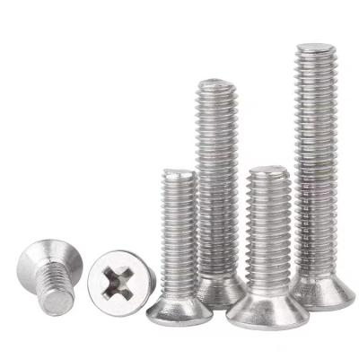 China Stainless Steel Phillips Countersunk Head Machine Screws for sale