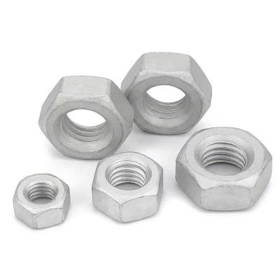 China DIN934 Hexagon Nuts Galvanized, Hot Cold Galvanized Steel, Dacromet, Nickel Plated, High Strength Nuts for sale