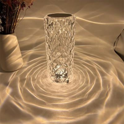 China Portable Creative Led Crystal Light Rose New Invention Reading Night Magnetic Floating Led Luxury Rechargeable Table Lamp for sale