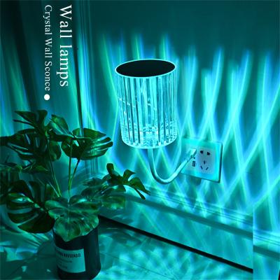 China Portable Creative Wholesale Portable Charming Crystal Rechargeable Soft Hot Selling Touch Bedside Atmosphere Table Light Lamp for sale