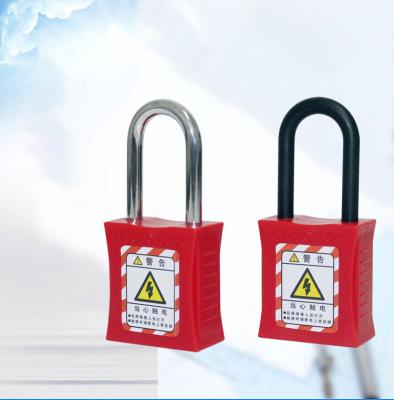 China Widely Used 38mm Steel Shackle Keyed Alike And Master Keyed Industrial Lockout Tagout Security Padlock for sale