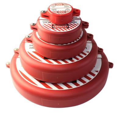 China Red ABS Lock Body Big Size Safety Standard Door Polypropylene Valve Lockout With 4hole for sale