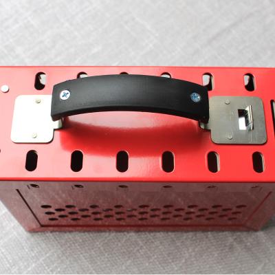 China Thick Portable Multi-Slot Plate Use LOTTO Industry Group Group Metal Security Lockout Box for sale