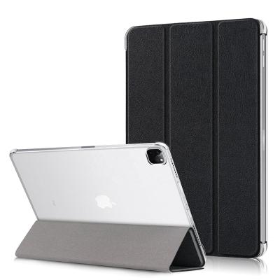 China New Shockproof Ultra Thin Magnetic Smart Cover Case For Apple iPad Pro 12.9 2020 Supports PU Painted Leather Clear TPU Back Case for sale