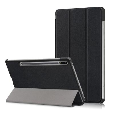 China Shockproof For Samsung Tab S8 PLUS Magnetic Smart Cover Case For Samsung Galaxy Tab S7 Plus SM-T970 /T975 Stand Cover Leather Case 12.4