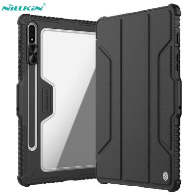 China Shockproof For Samsung Galaxy S8 5G/S8+ PLUS Nillkin Armor Bumper Slide Camera Cover Magnetic With Stand Flip Leather Pencil Case for sale