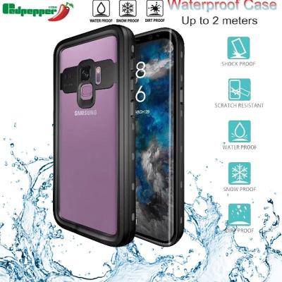 China Anti-drop For Samsung Galaxy Note 8 S9/S9 PLUS Shockproof Case IP68 Redpepper Waterproof TPU+PC Snowproof Life Underwater 2m for sale