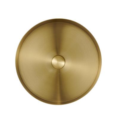 China Modern High Quality Sanitary Bathroom Sink Gold Wash Hand Base Modern Basin for sale