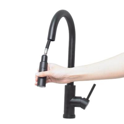 China Luxury Sense Faucets 304 Smart Faucet Faucet Stainless Steel Pull Down Black Kitchen Sensor Faucet for sale