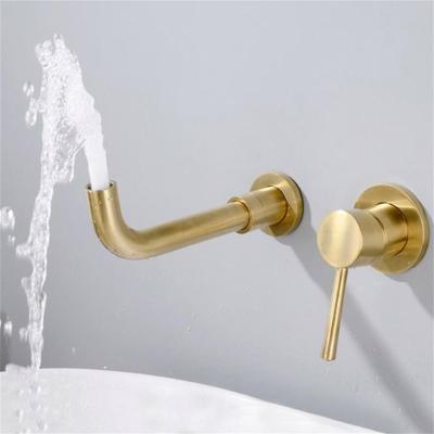 China Modern Luxury Stainless Steel Public Toilet 360 Degree Rotating Spout Basin Faucets for sale