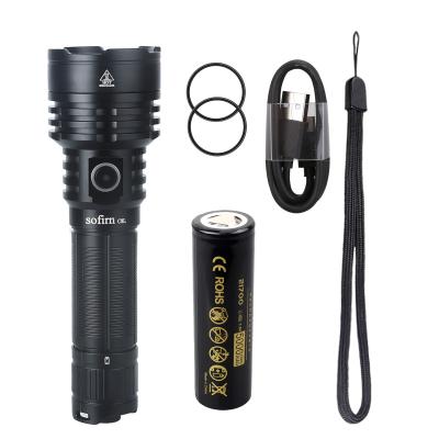 China Wholesale LED Outdoor Portable Tactical Bank Sofirn Flashlight Emergency Handheld LED Flashlight Zoomable with Adjustable for sale