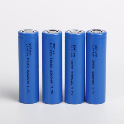 China Wholesale Best Quality 3.7v 10C Grade 18650 Cells Discharge 18650 Lithium-ion Battery ICR2200mAh Motorcycle Rechargeable Battery for sale