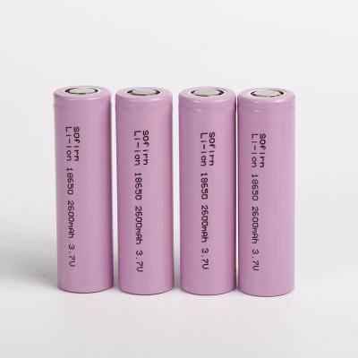 China Hot Wholesale Grade 18650 Cells Style Power 5C ICR2600mah Discharge 18650 Rechargeable Batteries 18650 Li-ion Battery Cell for sale