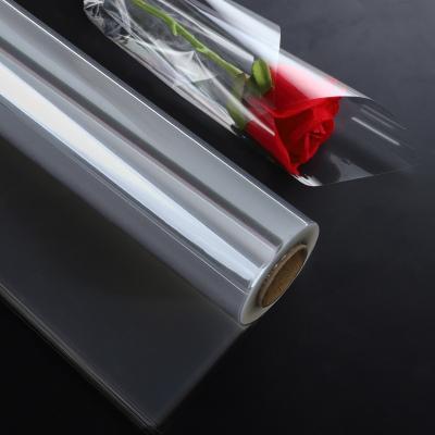 China Factory Wholesale Waterproof Transparent Waterproof Wrapping Flower Opp Wrapping Paper Flower Wrapping Paper for sale