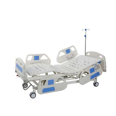 China Hot Selling Cheap Price Three Crank Hospital Electric Medical Bed Hospital or Hotel With Brake Contral Mute Side Casters for sale