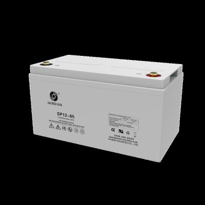 China Solar Photovoltaic Electric Power Systems Energy Storage Battery 12V 65AH Lead Acid Batteries Packs for sale