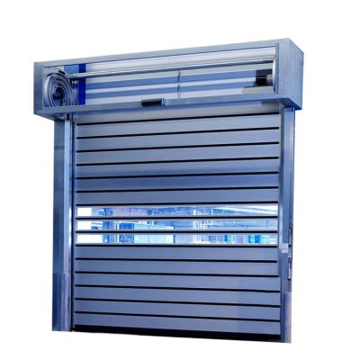 China Heat Insulation Remote Control Metal Spiral Fast Rolling Door for sale