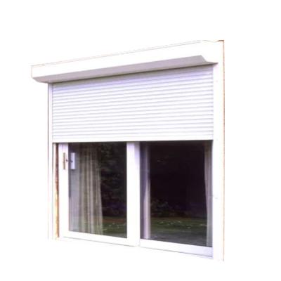 China Exterior Electric Roller Shutter White Security Windows Window Rolling Shutter for sale