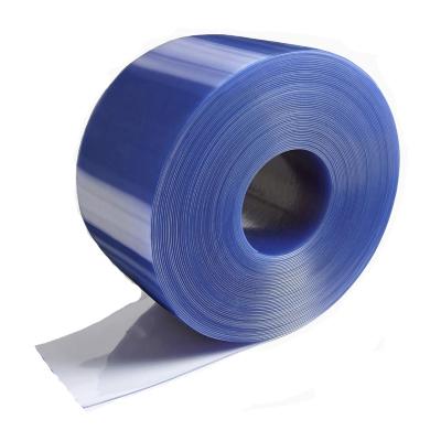 China Industrial PVC Strip Curtain Roll Warehouse PVC Door Curtain With Ribbed for sale