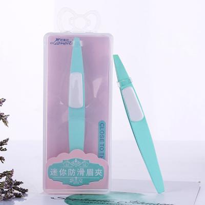 China Safety Lameila Factory Eyebrow Clip Stainless Steel Eyebrow Tweezers Tweezers Makeup Cosmetic Accessories A214 for sale