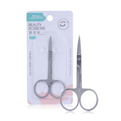 China Hot Selling Professional Safety Lameila Brow Scissors Eye Cosmetic Tools Eyebrow Tweezers Scissors A0402 for sale