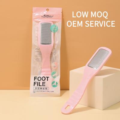 China Lameila Logo Stainless Steel Skin Foot Rasp Foot Folder Portable Custom Wholesale Manual Callus Dead And Callus Remover C0357 for sale