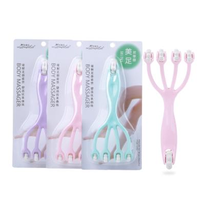 China Lameila wholesale handheld tools heatly foot massager with washable type plastics roller foot roller claw massager M1033 for sale