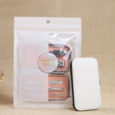 China Lameila Mini Daily Care Manicure 5pcs/box Case Sliver Nail Clippers Professional Pedicure Pedicure Set Custom Pink White Manicure Set Mini C0181 for sale