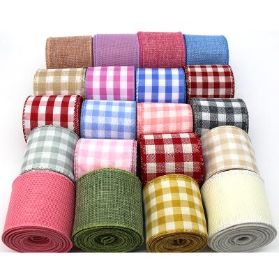 China High tenacity 2021 new style color ribbon polyester spring holiday birthday party decoration Easter plaid ribbons and Valentine's Day for sale