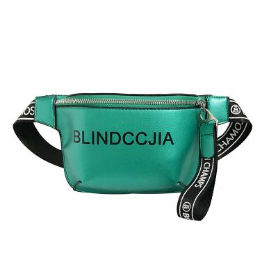 China Fashion Tender New Fashion PU Leather Hip Hop Sports Chest Fanny Pack Waist Pouch Bag for sale