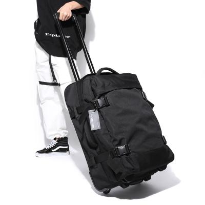 China Hot Selling Polyester Carry On Roll Luggage Bag For Outdoor Gear Bag Style Wheels Motocross Equipment Rolling Duffel for sale