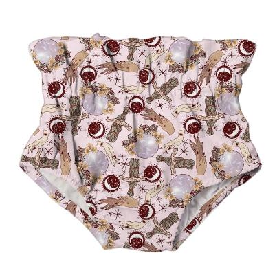 China Breathable Fancy Kids Girl Shorts Bloomers Stylish Printed High Waist Kids Pants Shorts Bummies for sale