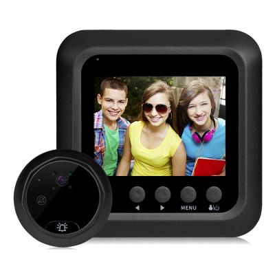 China Danmini W5 Modern Home Security Camera HD 2.4 Inch IPS Screen Digital Hole Viewer Wireless Doorbell for sale