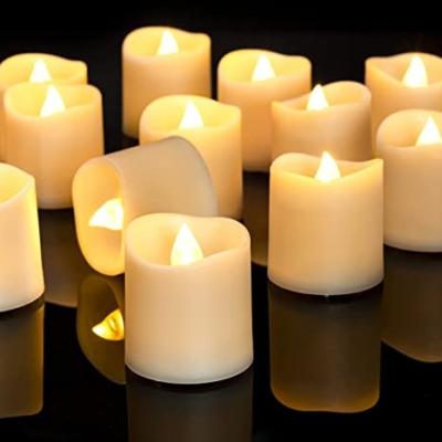 China Homemory Flameless Battery LED Electronic Flameless Candle Lights, Small Electric Decorative Flickering Votive Candles for Christmas Decor for sale