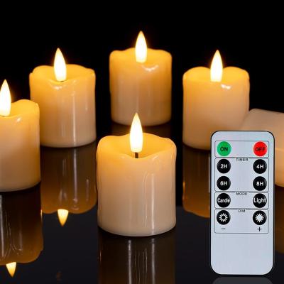 China Wholesale Homemory LED Flickering Votive Candles Flameless Home Electric Remote Control Candle for Home Improvement for sale