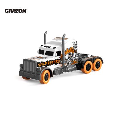 China New Style Crazon RC Hobby Kids Rc Truck 1:16 Four Channel Single Tractor Rc Car Truck for sale