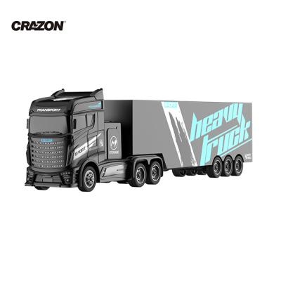 China RC Crazon Remote Control Customized RC Container Tanker Truck RC Truck 2.4G Rc Car Diecast Storage Toy Container for sale