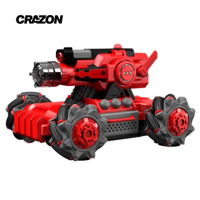 China RC Model Crazon Factory Direct Rc Battel Tank Gesture Control Stunt Remote Control Smoking Car for sale