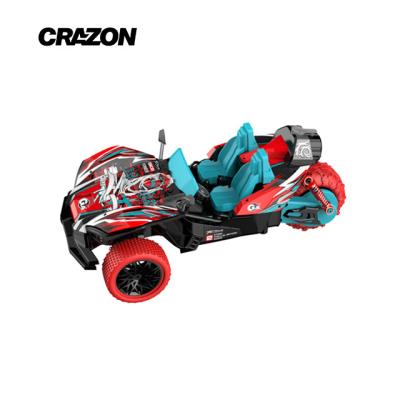 China RC Model Crazon Remote Control Amazone Tricycle 1:16 Scale Rc Stunt Tricycle with Lights Smoking for sale