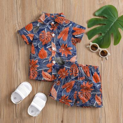 China Spandex / Cotton Customized Summer Boys Clothing Sets 4 To 5years Baby Party Wear for sale