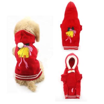 China Cute Sustainable Animal Knitting Dog Christmas Stripe Pet Apparel Sweater Clothes Dog Sweater for sale