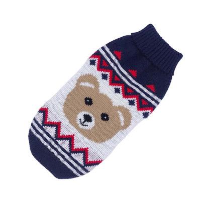 China Sustainable Puppy Girls Dog Sweater Clothes Pet Christmas Costume Little Dog Clothes Sweater for sale