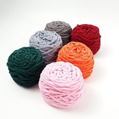 China Ring Spun Knitting Yarns Wholesale Knitting Crochet Hand Polyester Scarf Yarn For Knitting for sale