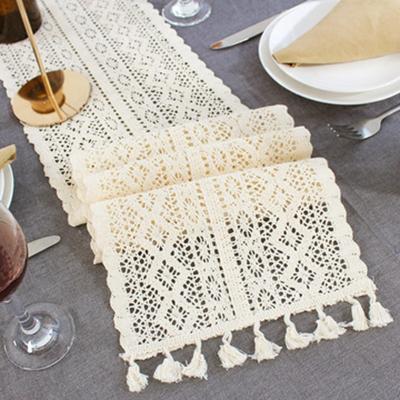 China Jacquard Wholesale Customized Boho Series Luxury Table Runner Woven Woven Decor for sale