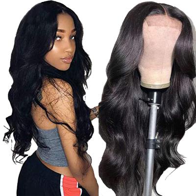 China India t piece body wave middle wig lace front wig middle wig body wave indian temple hair seller india t piece with natural baby hair hairline for sale