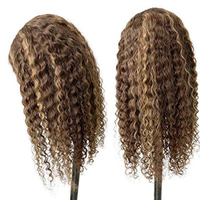 China Uniky straight wavy cuticle lined ombre frontal virgin remy lace wig human hair brown wigs with highlight for sale