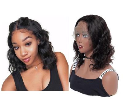 China Uniky Hair Short Straight Bob Wigs Body Wave Lace Front Human Hair Wigs 150% 180% Density for sale