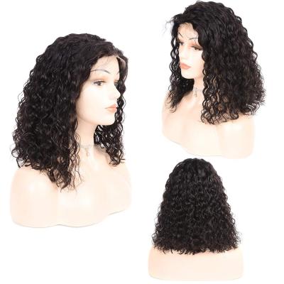 China Brazilian Water Wave Uniky Hair Water Wave Pixie Cut Short Full Lace Braided Wig For Black Women for sale