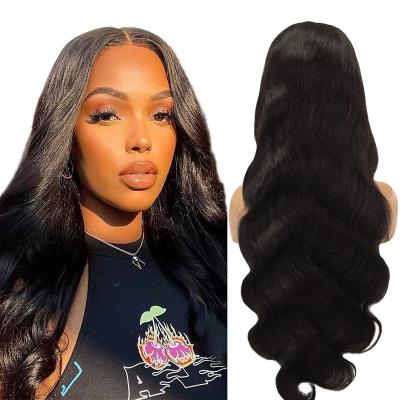 China Uniky Lace Front Wig Body Wave Virgin Hair Brazilian Cuticle Aligned Human 1b# Uniky Lace Front Wig Body Wave Real Hair Wig Wholesaler for sale