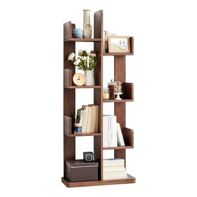 China Environmental Friendly Cactus Shape Grade FLB Modern Oak Shelf High Quality Wood Storage Solid Wood Bookcases for sale